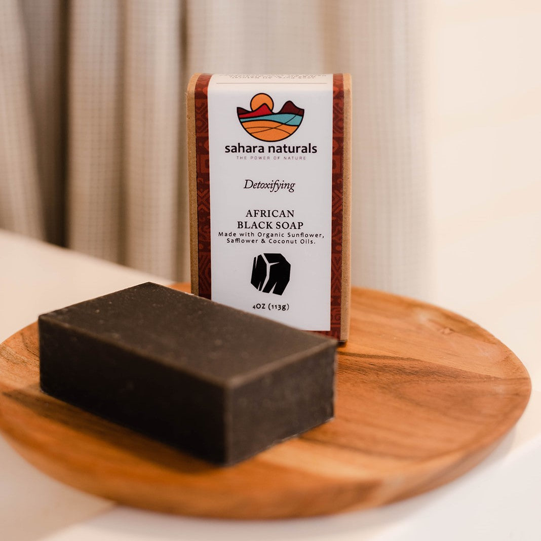 African Black Soap with Shea Butter + Charcoal