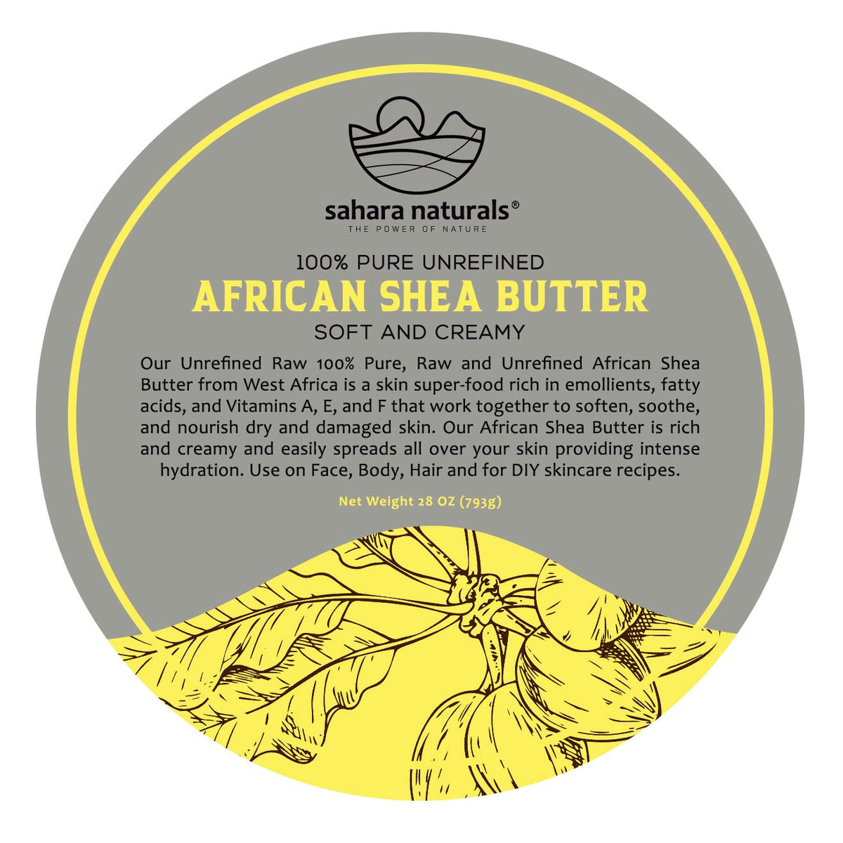 Yellow Unrefined African Shea Butter