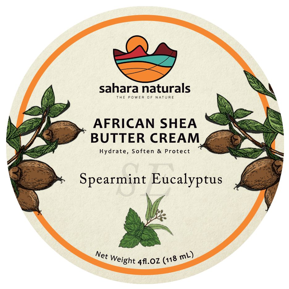 African Shea Butter Cream Spearmint Eucalyptus