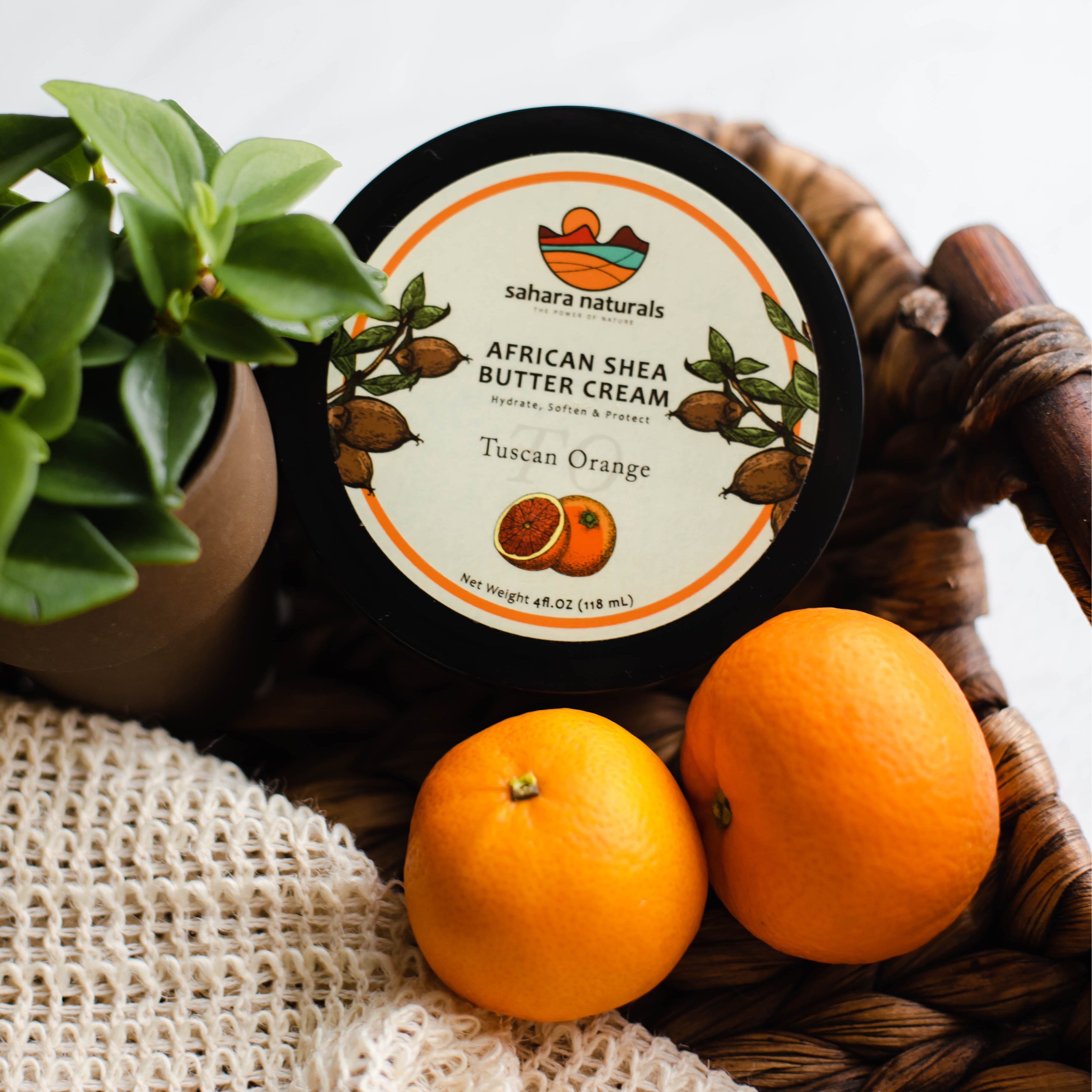 African Shea Butter Cream Tuscan Orange