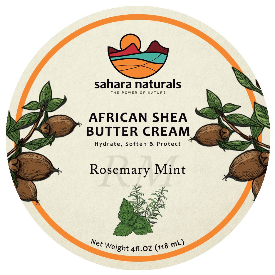 African Shea Butter Cream Rosemary Mint