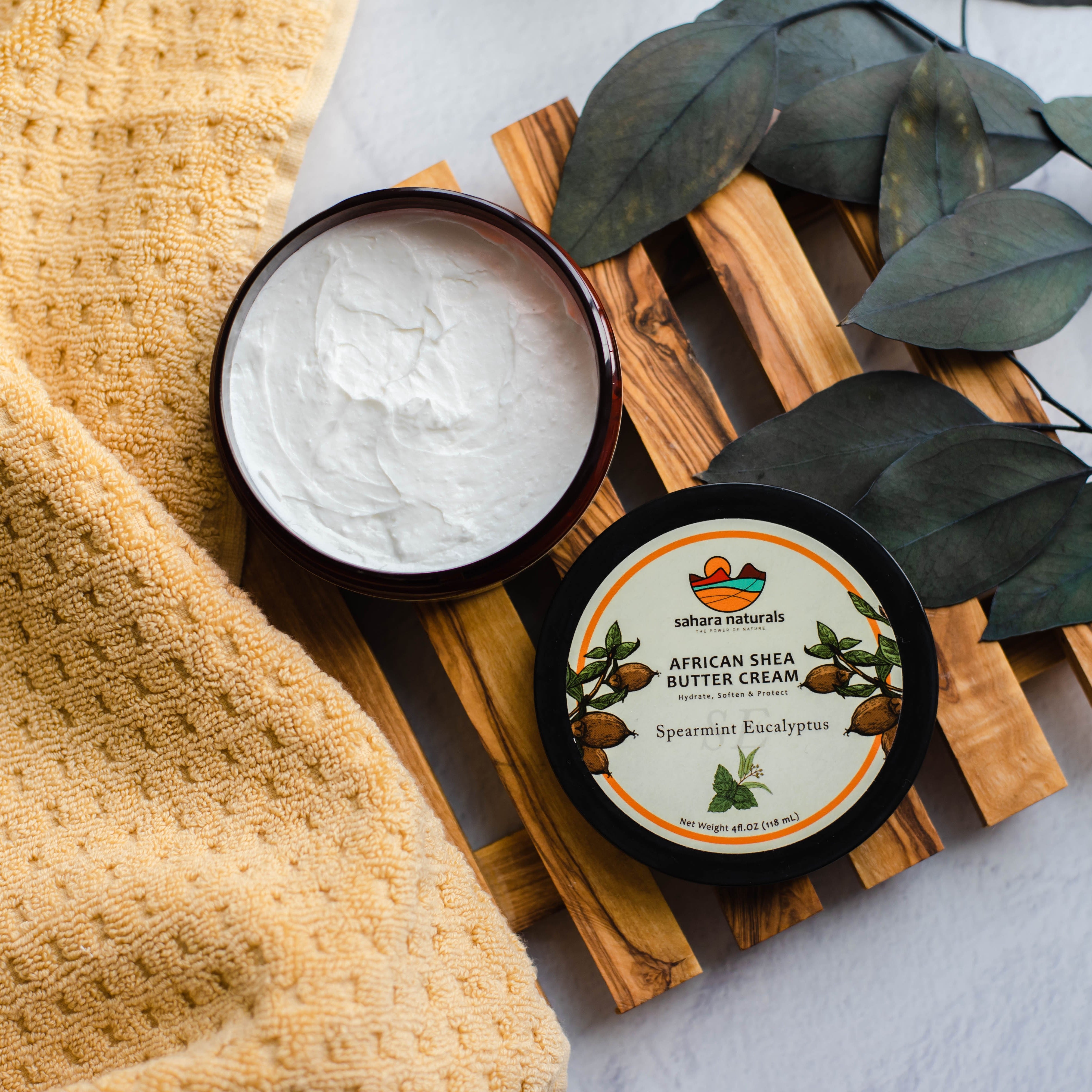 African Shea Butter Cream Spearmint Eucalyptus