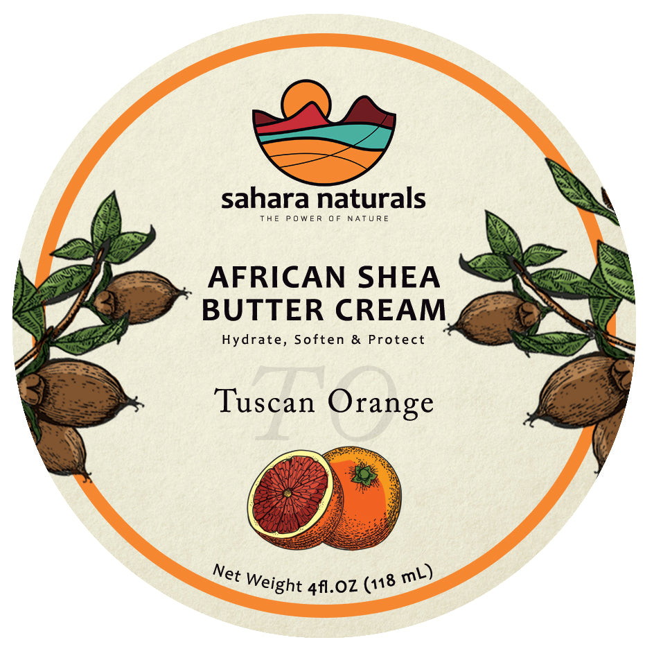 African Shea Butter Cream Tuscan Orange